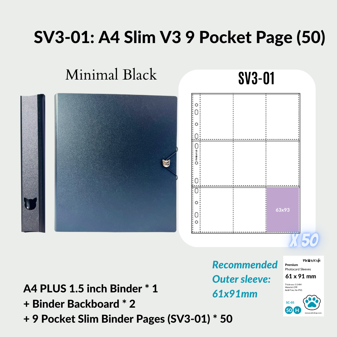 K-KEEP [A4 PLUS]  Binder - [1.5 inch]- [Compact Version] - Minimalist Comprehensive Binder with Elegant Slim Look