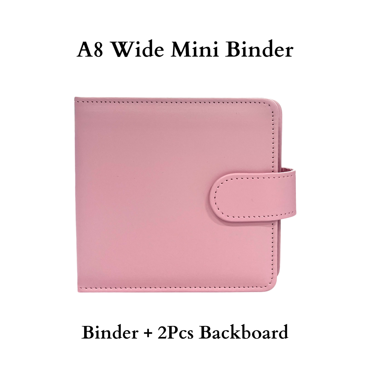 K-KEEP [A8 Wide] - [1 inch]  - Mini PU Leather Binder