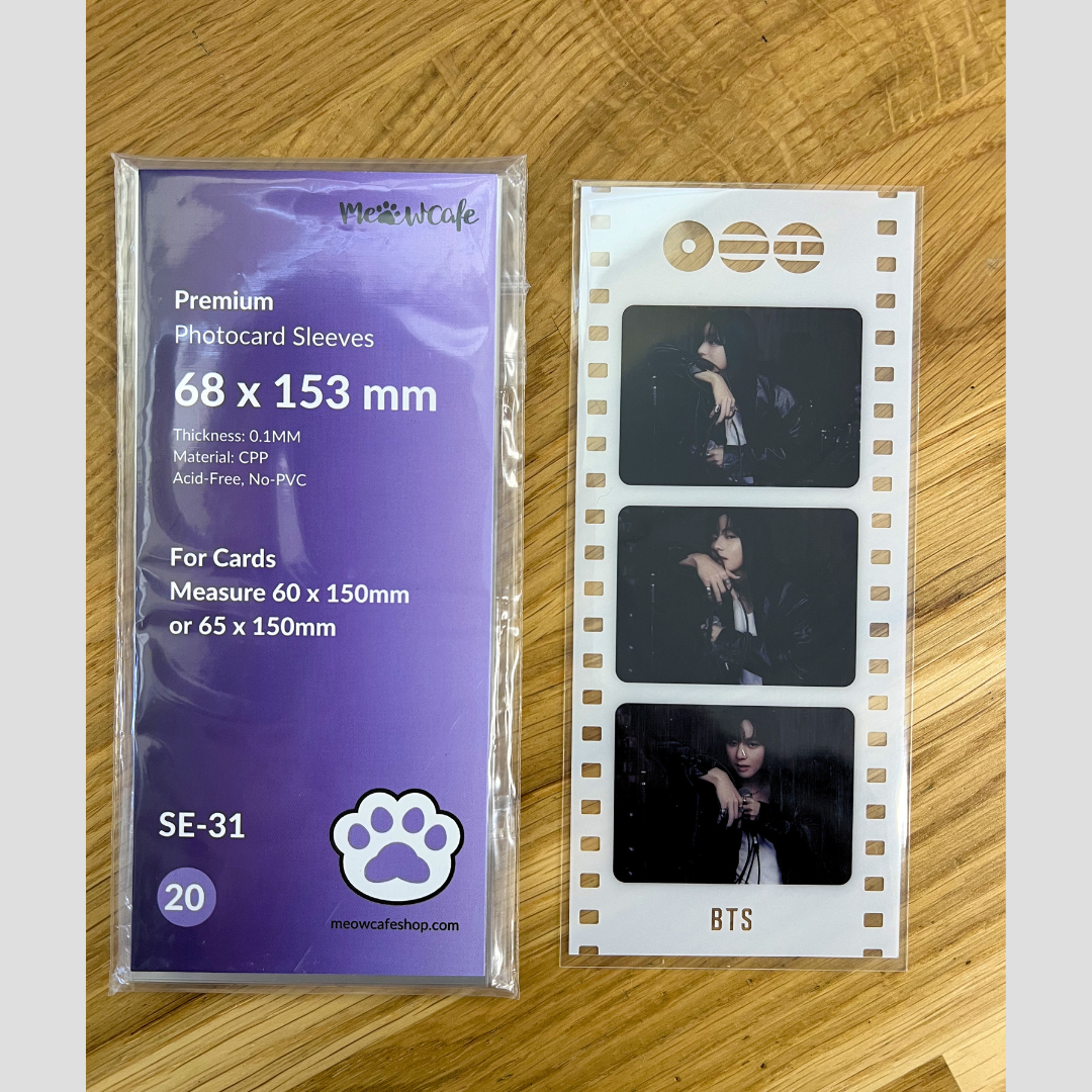 [68x153MM]  Meowcafe Premium CPP Card Sleeve for 65x150 Card (20 Sleeves)