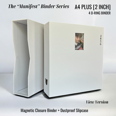 K-KEEP [A4 Plus] Manifest Binder - [2 inch] - Magnetic Comprehensive Binder with Photocard Display Window + Dust Proof Slipcase "View Version"