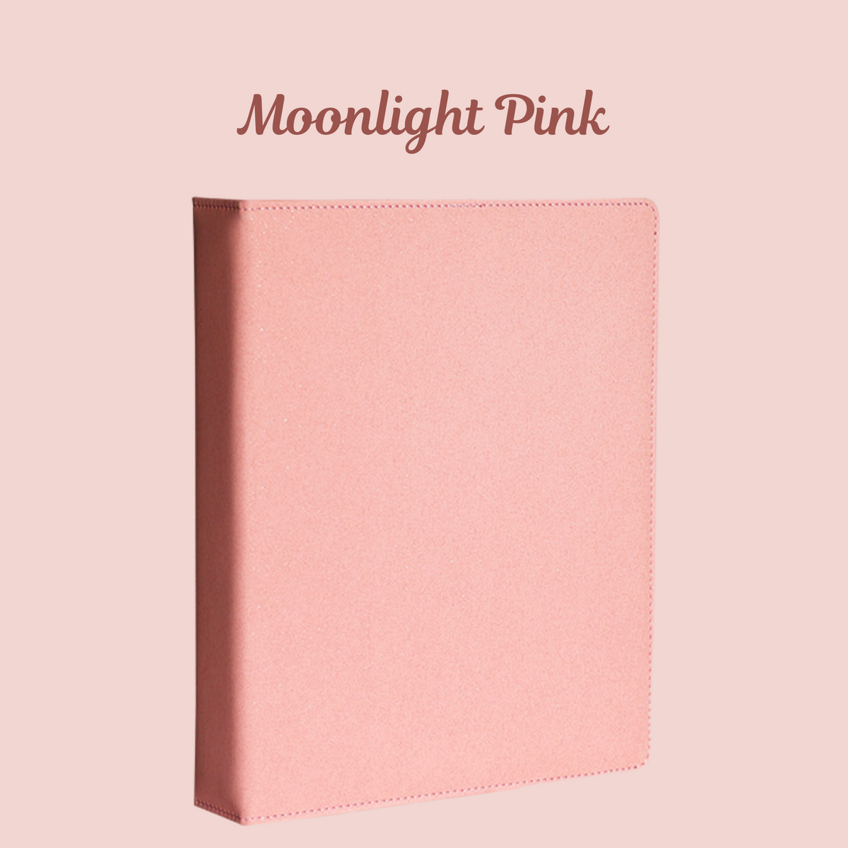 K-KEEP [A4 Standard] Binder - [Moonlight Series] - Elegant PU Leather Kpop Photocard Binder - [Improved 1 Inch D-Ring] (Now Comes with D-042 Backboards)