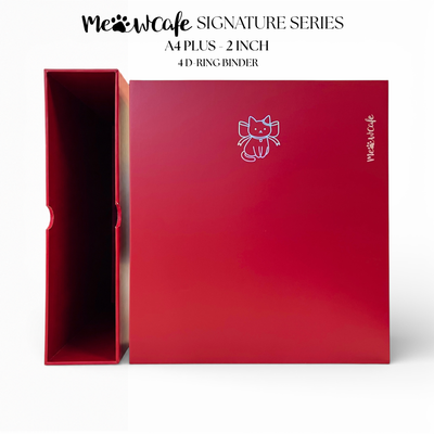 [Signature Series] - [A4 Plus] - [2 inch] - Magnetic Closure Binder + Dustproof SlipCase - Ribbon