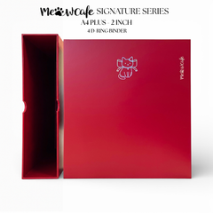 [Restock on July 30th] [Signature Series] - [A4 Plus] - [2 inch] - Magnetic Closure Binder + Dustproof SlipCase - Ribbon