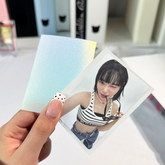 [Single Sided Stardust] Meowcafe [66x91 mm] Premium Stardust Sleeves - Gradient Mermaid Stardust Fit Monsta X Photocard (White + Stardust Backing)