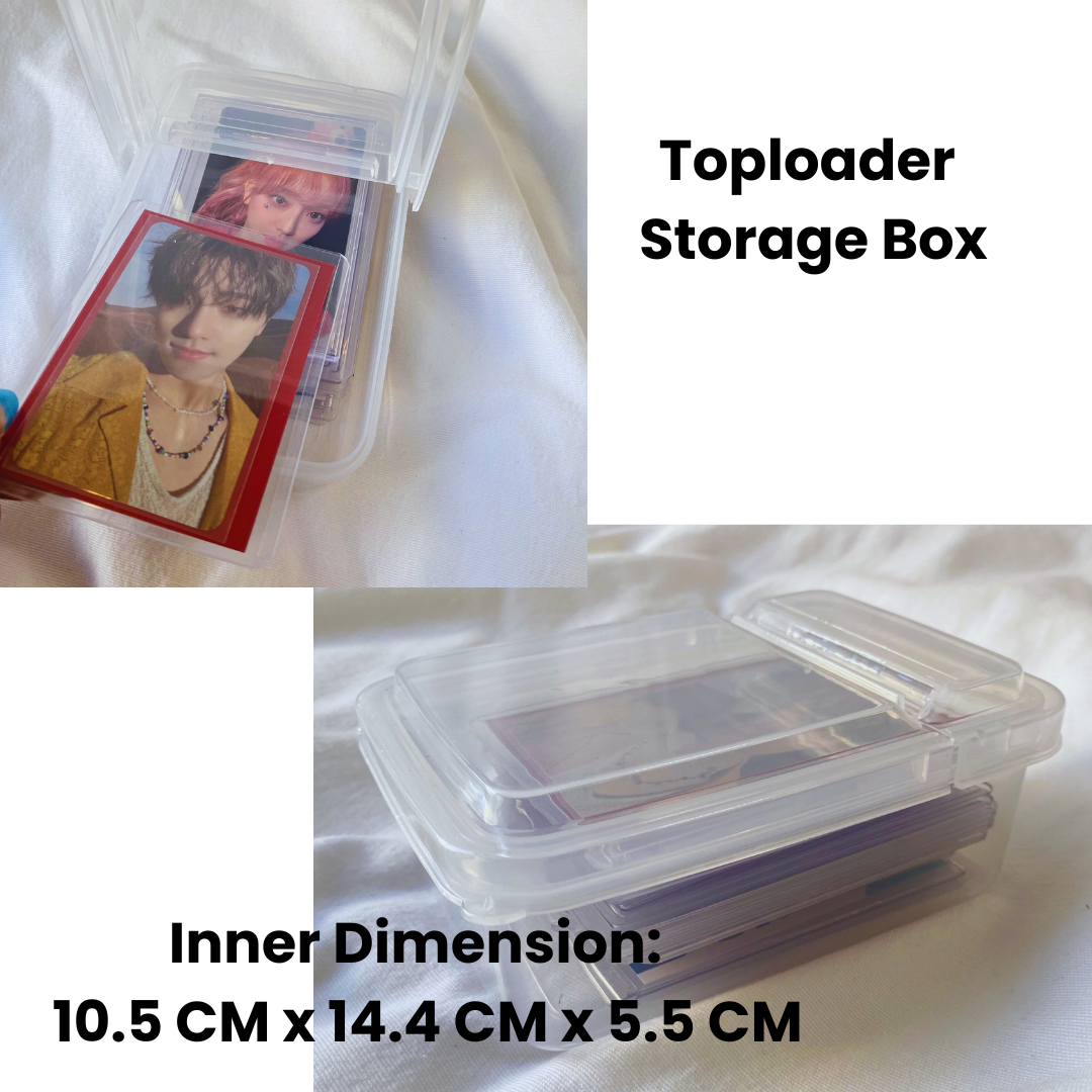 Baseball Card Storage Box Transparent Classification Box Postcards Stickers  Box Playing Card Case Holder for Cards