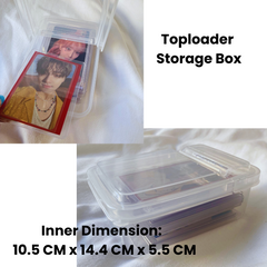 Clear Kpop Photocards Collect Box Photocard Holder Box Postcard Toploader Storage Box