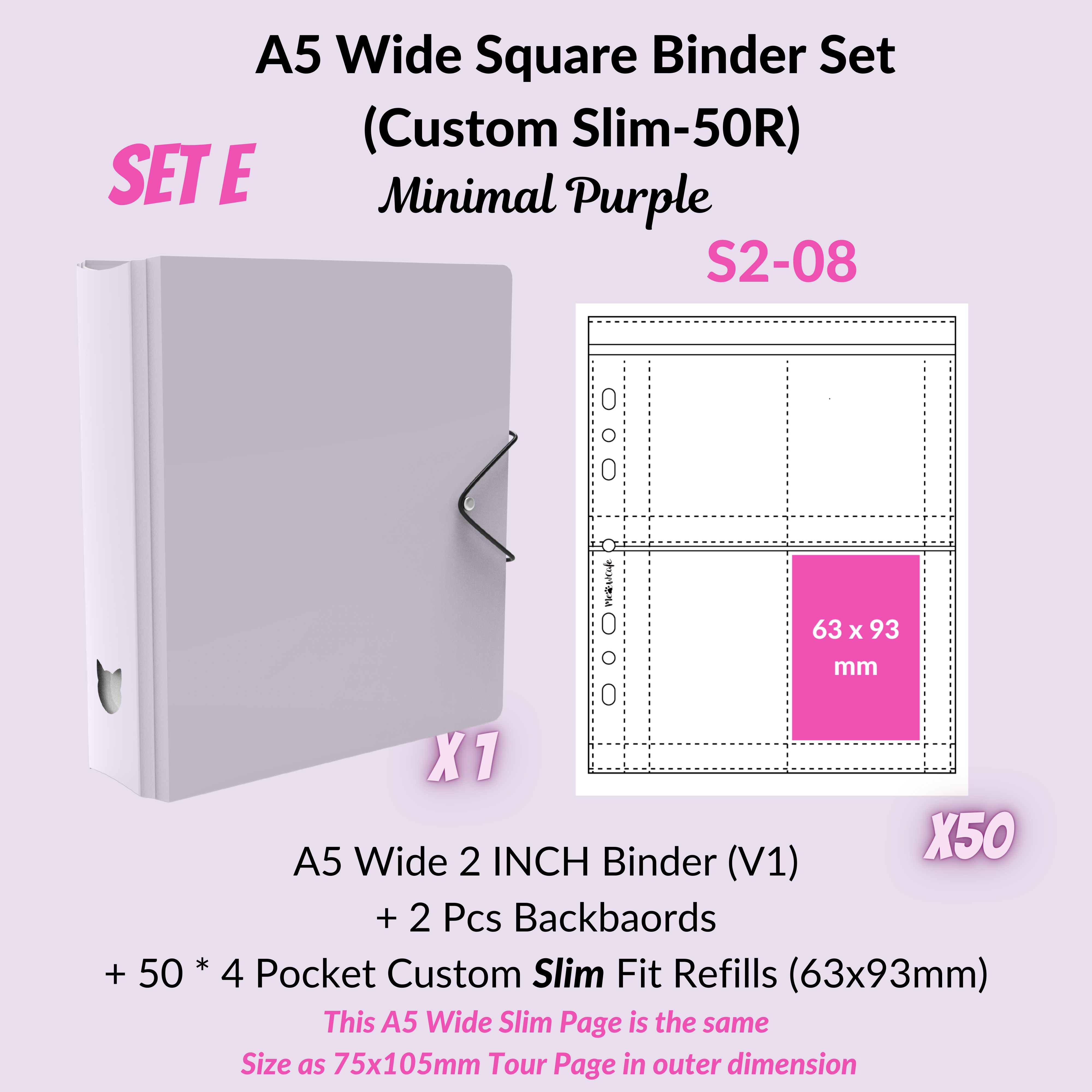 30% OFF] K-KEEP [A5 Wide] Binder [Moonlight Series] - 2 Inch Doubled –  MeowCafeShop