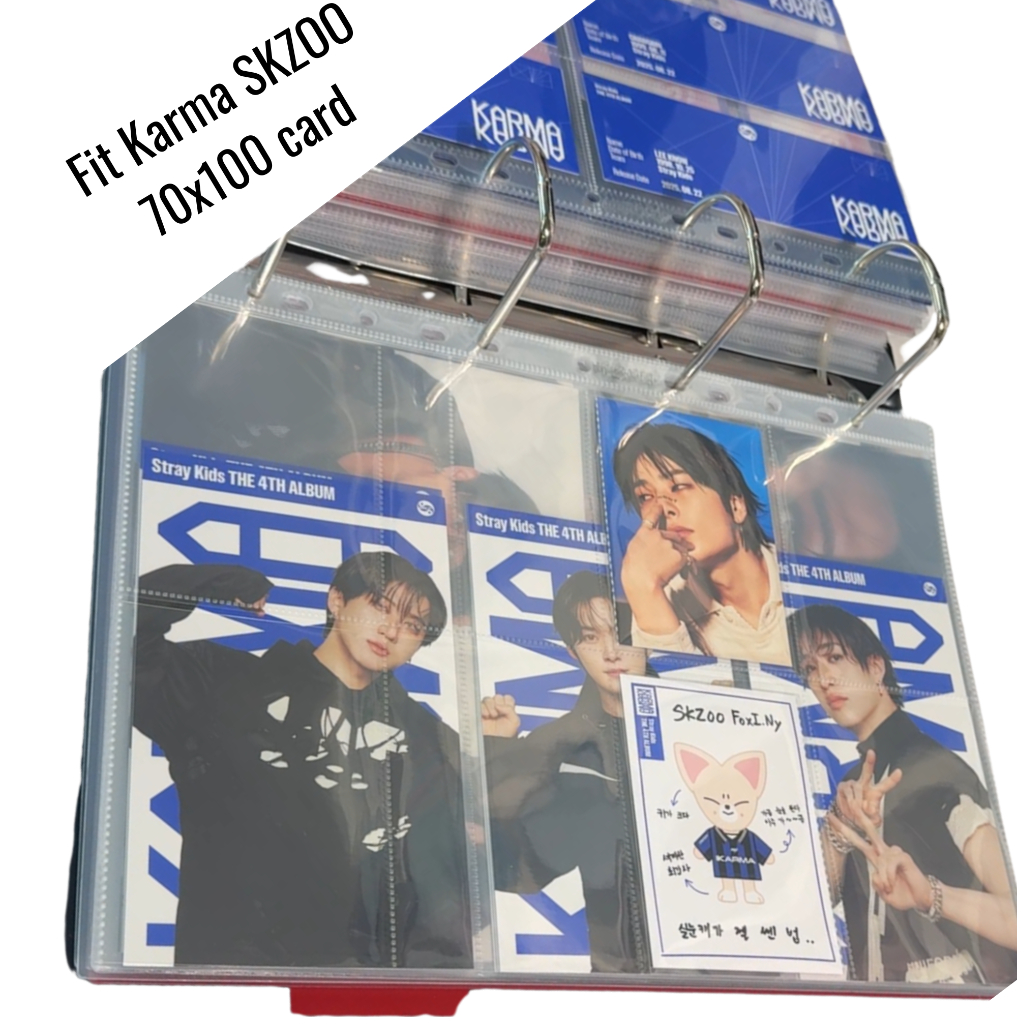 K-KEEP [A4 PLUS] -  8 Pocket Tour - 11 Holes Premium Binder Pages, 100 Micron Thick, High Definition (Pack of 10) - (W-08)