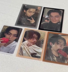 Meowcafe Premium [61x91 mm] Colored Frame Sleeves - Colored Frame Front + Clear Back For Special Visual Representation - Neutral Colors Variety Packs of 5 Colors Sample Set