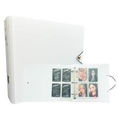 K-KEEP [A5 Wide]  Square Binder - [1.5 inch] - [Minimalist Series]  - D-Ring Compact Beginner Friendly Comprehensive Collector Binder