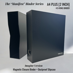 K-KEEP [A4 Plus] Manifest Binder - [2 inch] - Magnetic Comprehensive Binder + Dust Proof Slipcase "Imagine Version"