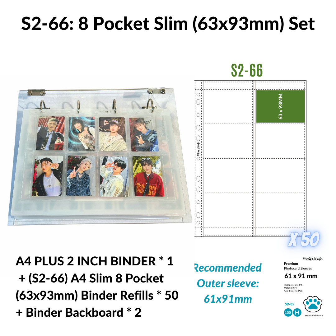 [10% OFF] K-KEEP [A4 Plus] - [2 inch]  - Acrylic Binder Aesthetic Hardcover Binder D-Ring | Large Capacity Kpop Photocard Binder (Self-Assembly Required)