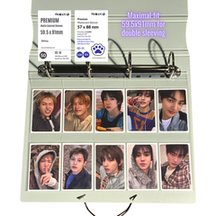 K-KEEP [A4 PLUS] - 10 Pocket 61x93mm - 11 Holes Premium Binder Pages, 100 Micron Thick, High Definition (Pack of 10) - (W-22)