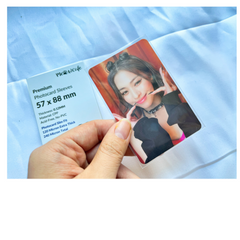 [57x88MM] Meowcafe Premium CPP Card Sleeve [120 Micron Extra Thick] for Kpop Photocards Perfect Fit