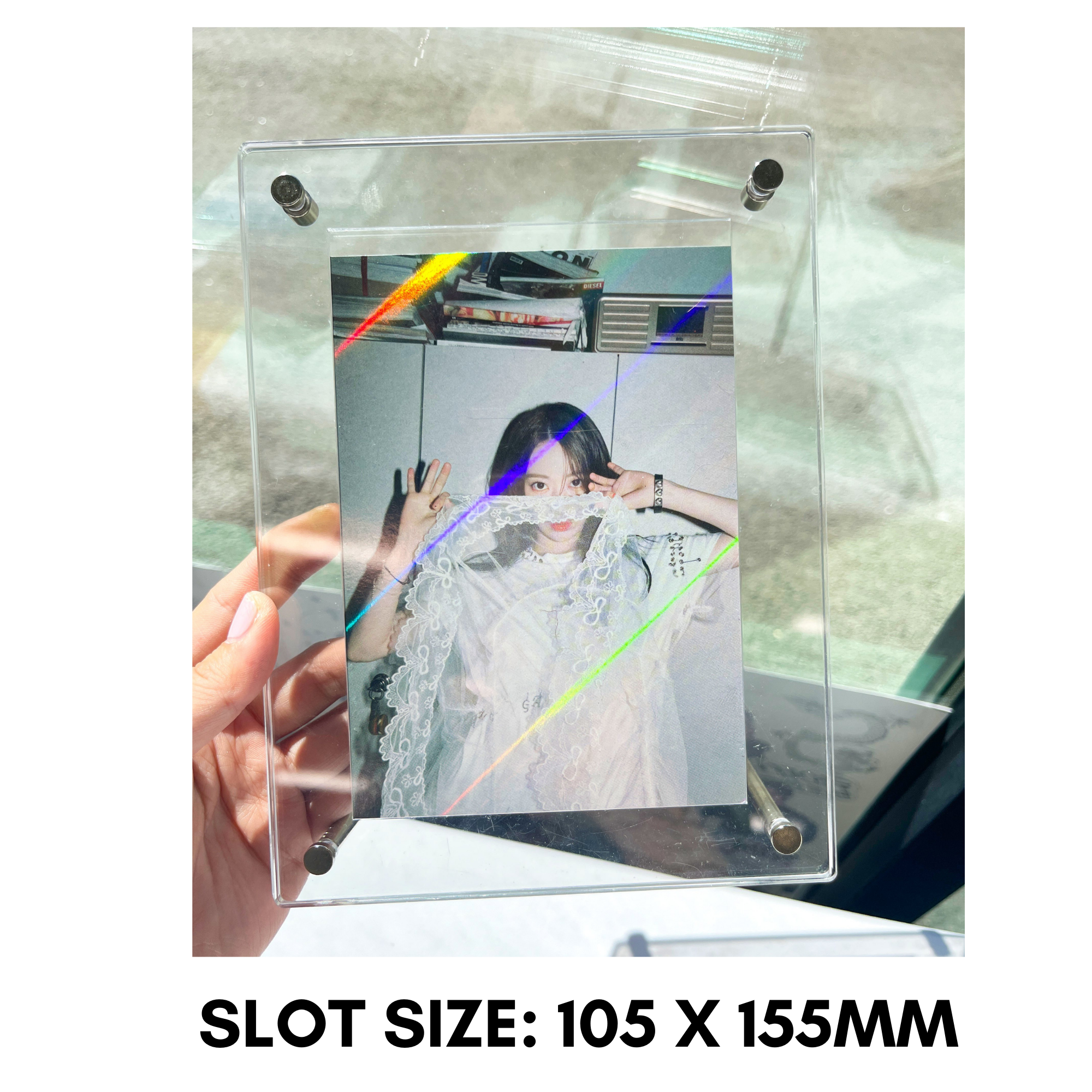 K-KEEP Acrylic Display Frame - [1 Postcard Frame] Slot Size
