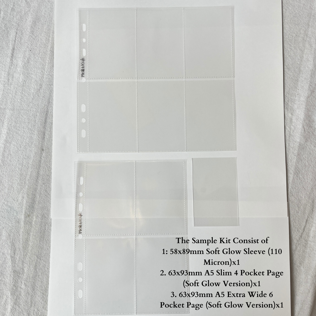 Free New Release Sample: Soft Glow Binder Pages and Sleeves Samples