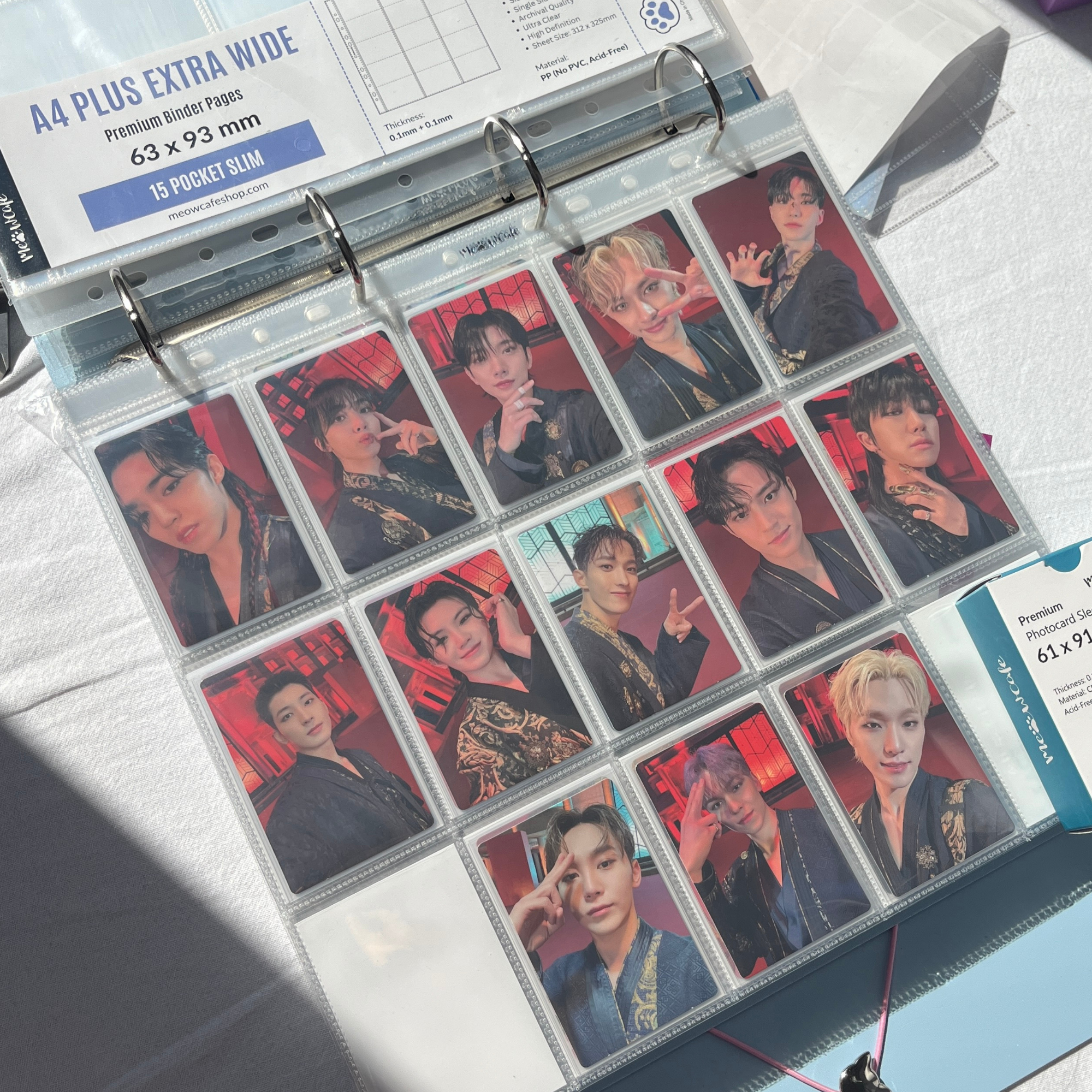 [Limited Stock] K-KEEP [A4 Plus Extra Wide] Binder - [2 Inch] - [Minimalist Series] - OT13 Binder Specially Designed for OT13  (Seventeen) or OT5 Collectors | Kpop Photocard Binder