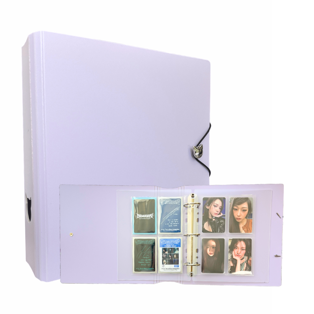 [PRE ORDER] [Restock on July 20th] K-KEEP [A5 Wide]  Square Binder - [1.5 inch] - [Minimalist Series]  - D-Ring Compact Beginner Friendly Comprehensive Collector Binder