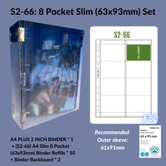 K-KEEP [A4 Plus] - [2 inch]  - Acrylic Binder Aesthetic Hardcover Binder D-Ring | Large Capacity Kpop Photocard Binder (Self-Assembly Required) - Gradient Indigo