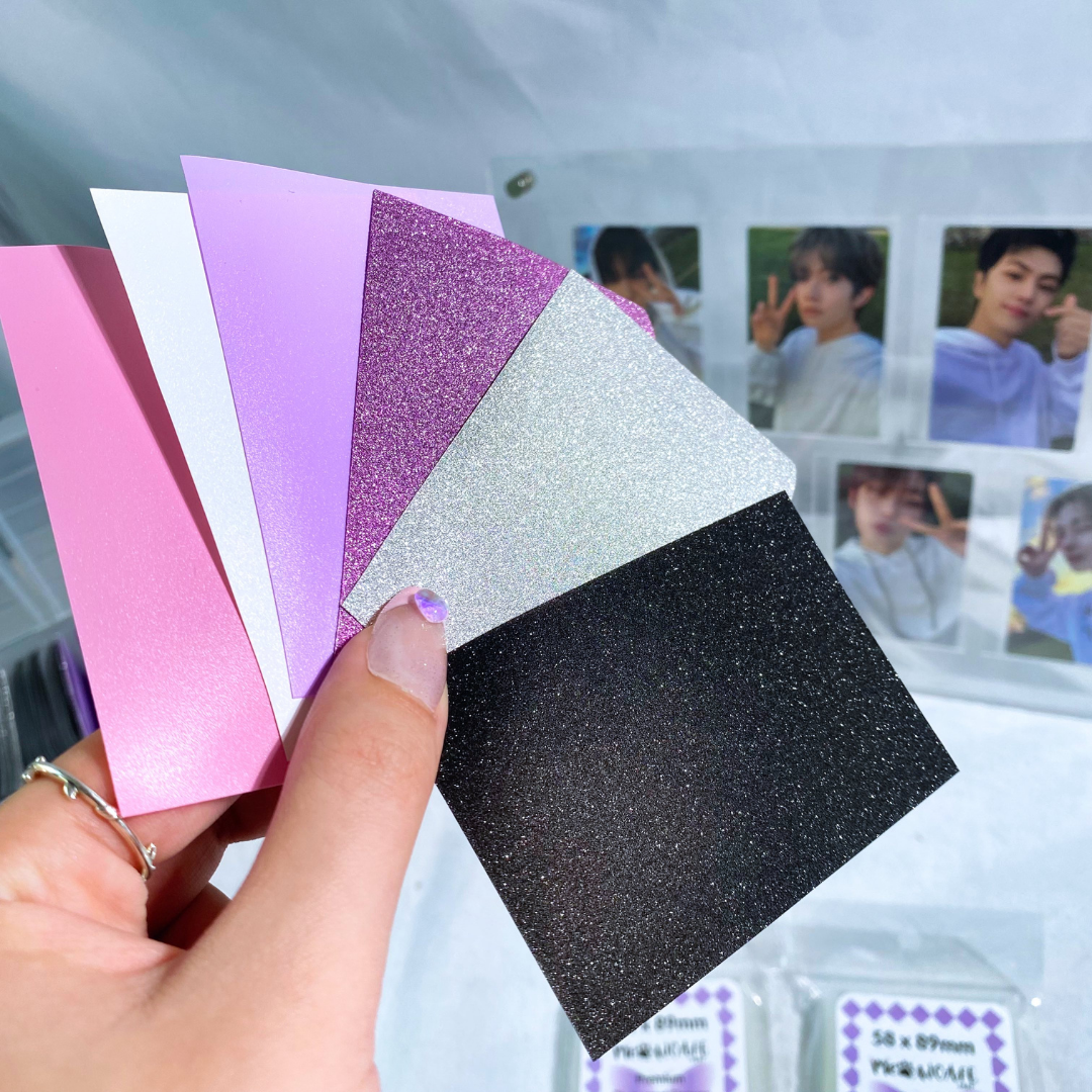 [Holiday Special Sleeve Bundle] 5 Packs of 61x91mm Colorful Sleeves + 2Packs of 58x89mm Clear Sleeves