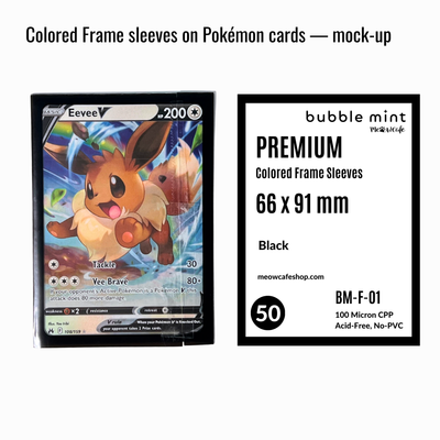 Black Colored Frame sleeve, 66 × 91 mm