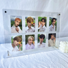 K-KEEP Acrylic Display Frame - [OT8 - 8 Cards Stand with Screws] Slot Size 65x90MM