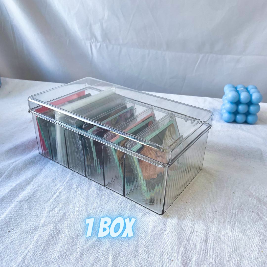 Sorting Box Acrylic 6 Section Acrylic Toploader and Photocard Storage and Sorting Box (Fit ...