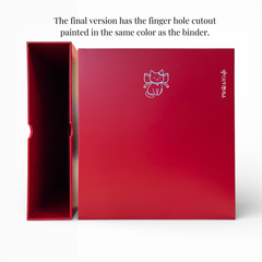 [Restock on July 30th] [Signature Series] - [A4 Plus] - [2 inch] - Magnetic Closure Binder + Dustproof SlipCase - Ribbon