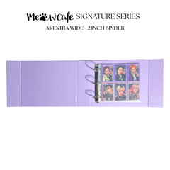 [2ND ROUND PRE ORDER] [Ship on Nov 30th] [Serie Signature] - [A5 Extra Ancho] - [2 pulgadas] - Carpeta con cierre magnético + Funda protectora contra el polvo - Luna