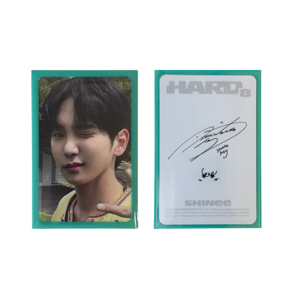 Meowcafe Premium [61x91 mm] Colored Frame Sleeves - Colored Frame Front + Clear Back For Special Visual Representation - Mint Green