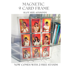 K-KEEP Acrylic Display Frame  - [Magnetic] Photocard Display Frame with 62x92MM Slot for 3 Cards