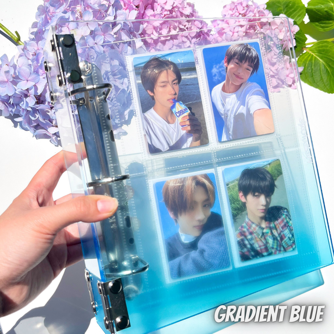 [40% OFF B Grade] K-KEEP [A5 Wide] - [1.5 Inch] - [Gradient Acrylic Series] - Aesthetic Display Binder (Gradient Blue)