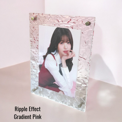 K-KEEP Acrylic Display Frame - Ripple Effect [1 Postcard Frame] Maximal Fit 133x173mm Sleeve