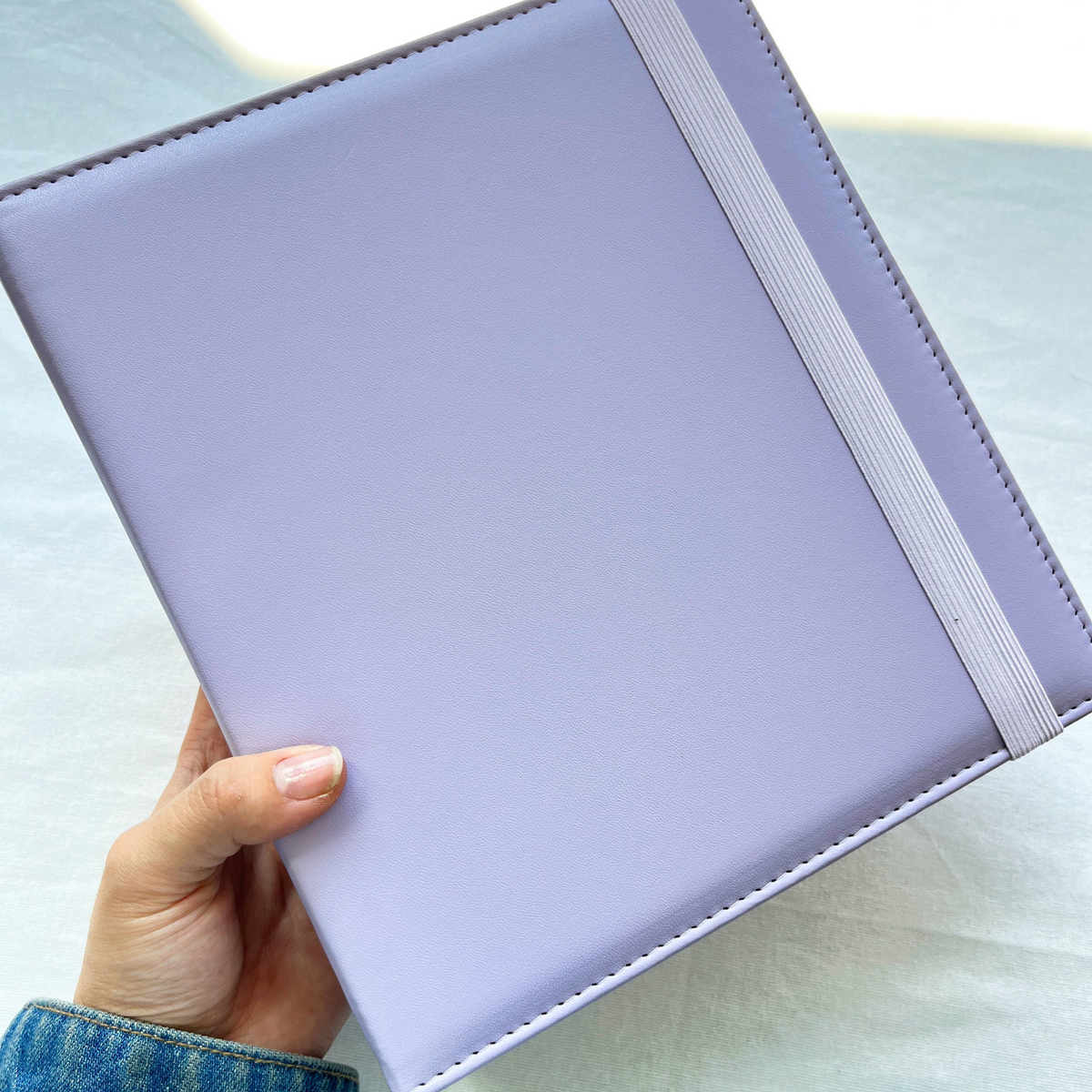 K-KEEP [A5 Wide] Binder [Pastel Series]  [1 inch]  PU Leather Binder- Deco Friendly Beginner Binder Now Comes with Inner Window Pocket