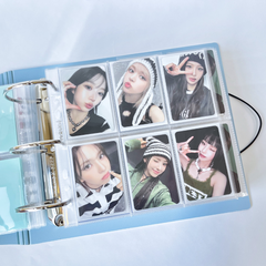 K-KEEP [A5 Extra-Wide] Binder - [3 inch] - [Minimalist Series] [Icy Blue/Icy Pink/Minimal White] "OT5/OT6" Collector Binder  6 Pocket Binder - Minimalist Series - Thicker and Tasty