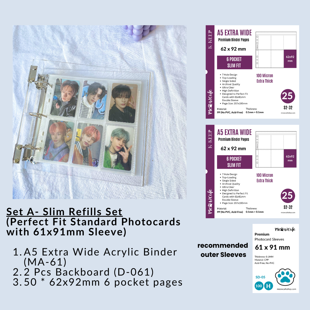 BTS Member Photocard Binder Pages 