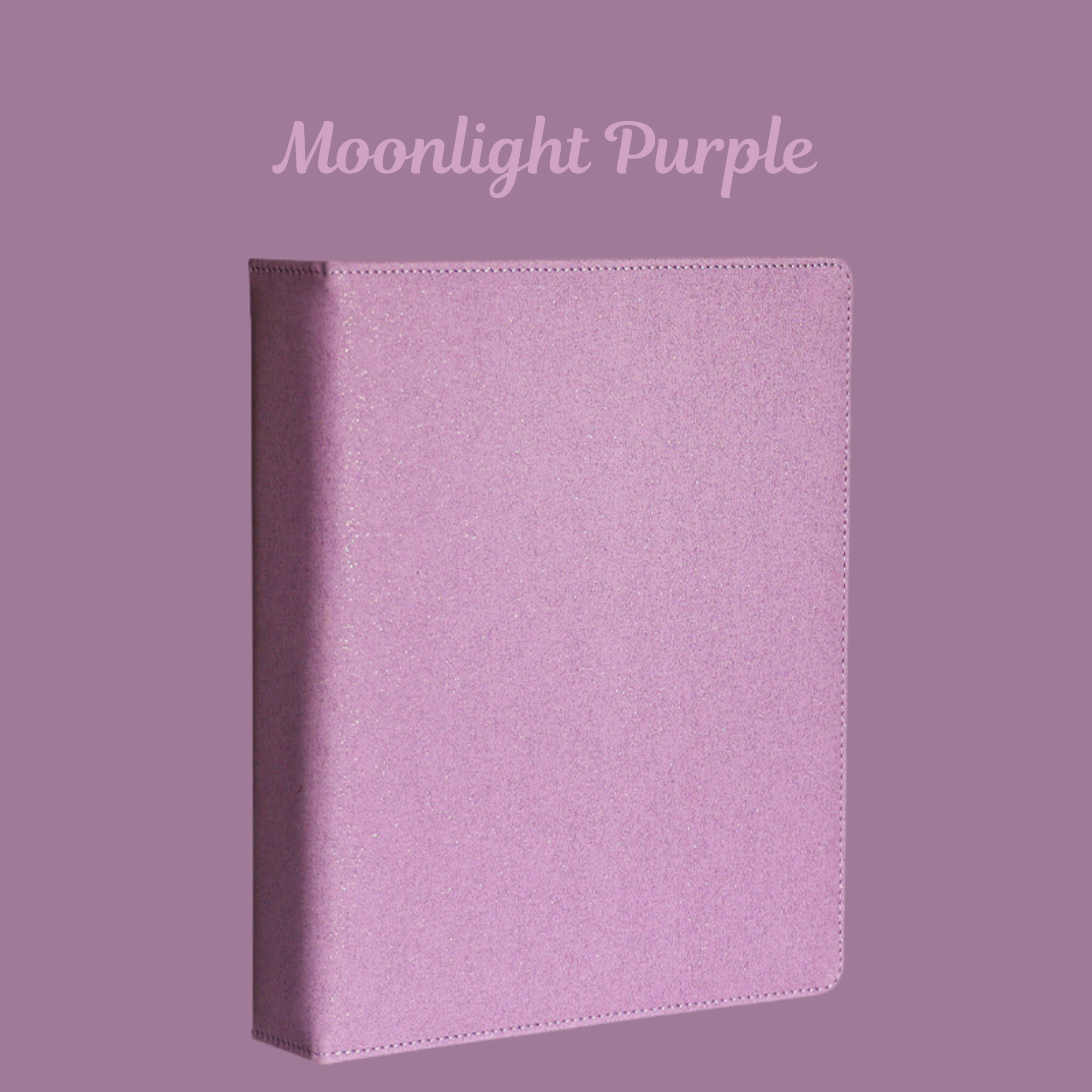 K-KEEP [A4 Standard] Binder - [Moonlight Series] - Elegant PU Leather Kpop Photocard Binder - [Improved 1 Inch D-Ring] (Now Comes with D-042 Backboards)