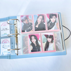 K-KEEP [A5 Extra-Wide] Binder - [3 inch] - [Minimalist Series] [Icy Blue/Icy Pink/Minimal White] "OT5/OT6" Collector Binder  6 Pocket Binder - Minimalist Series - Thicker and Tasty