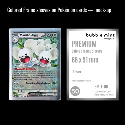Silver Colored Frame sleeve, 66 × 91 mm