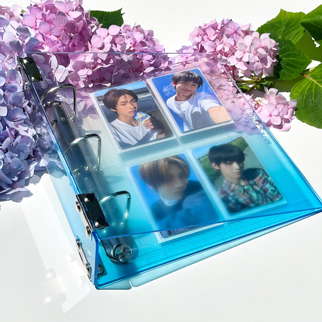 [40% OFF B Grade] K-KEEP [A5 Wide] - [1.5 Inch] - [Gradient Acrylic Series] - Aesthetic Display Binder (Gradient Blue)