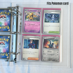 [Soft Glow Series] K-KEEP [A5 Standard] 4 Pockets 69x93mm- [For 66x91mm Sleeve] -7 Holes Premium Binder Pages, 100 Micron Thick (Pack of 25) - S2-902