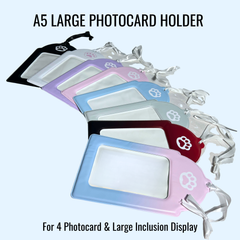 Carpeta para fotocards tamaño A5 MeowCafe – Exhibidor para 4 fotocards y artículos grandes