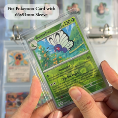 Meowcafe [71x99mm Side-Loading] - [Continuous Contour] Premium Clear Toploader - Fit Double Sleeved Photocard