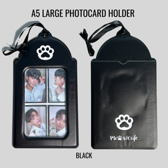 Carpeta para fotocards tamaño A5 MeowCafe – Exhibidor para 4 fotocards y artículos grandes