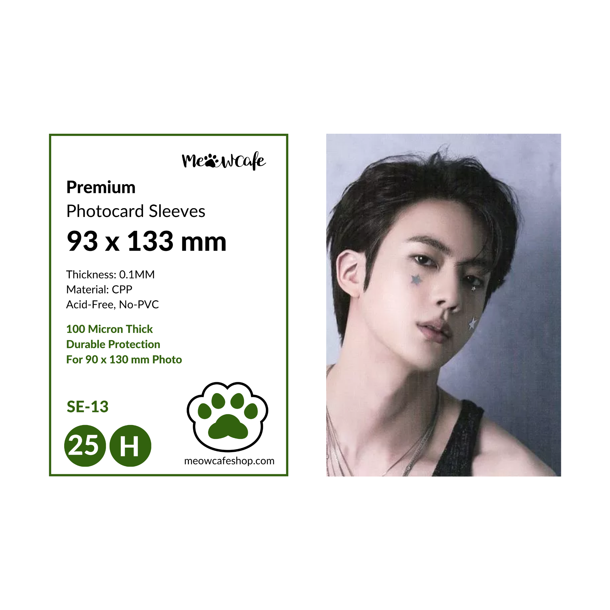 [93x133 mm]  Meowcafe Premium CPP Card Sleeve for 90x130mm Card