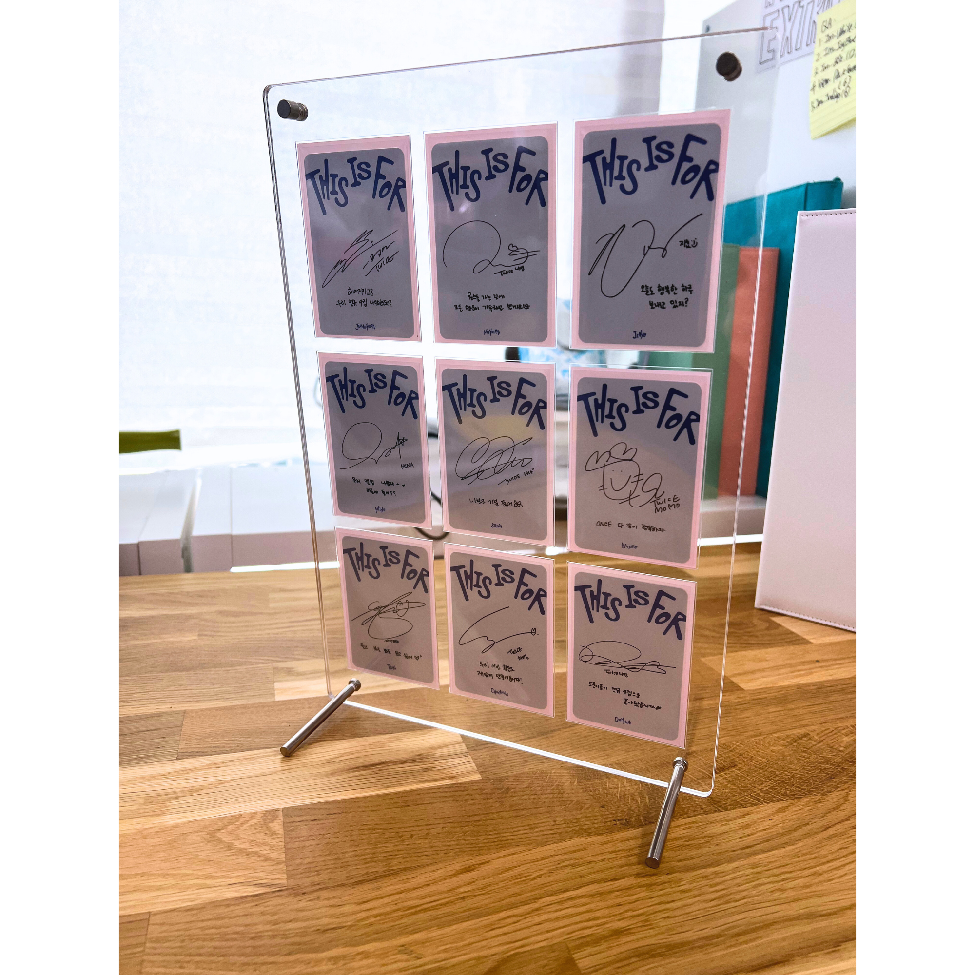 K-KEEP Acrylic Display Frame - [OT9 - 9 Cards Stand with Screws] Slot Size 62x92MM