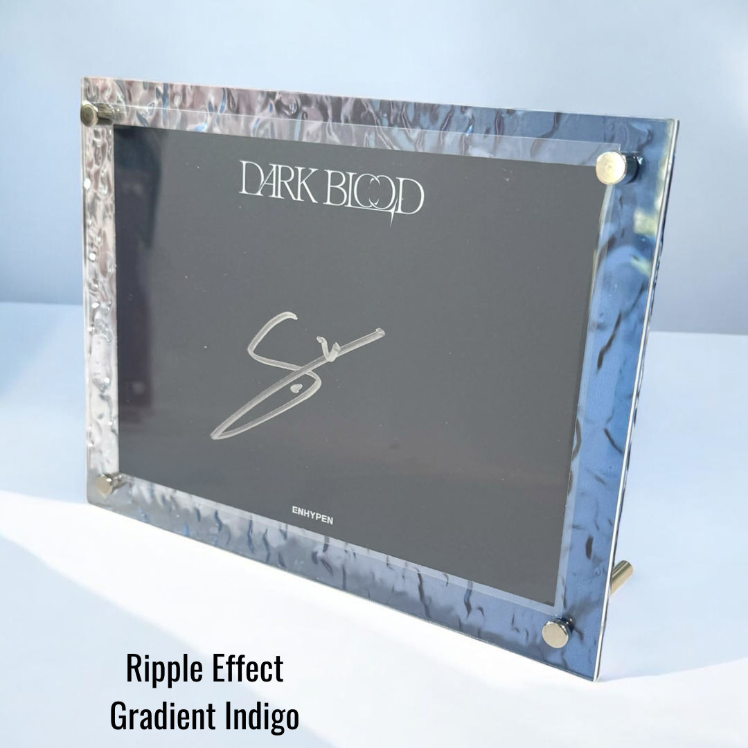 K-KEEP Acrylic Display Frame - Ripple Effect [1 Postcard Frame] Maximal Fit 133x173mm Sleeve