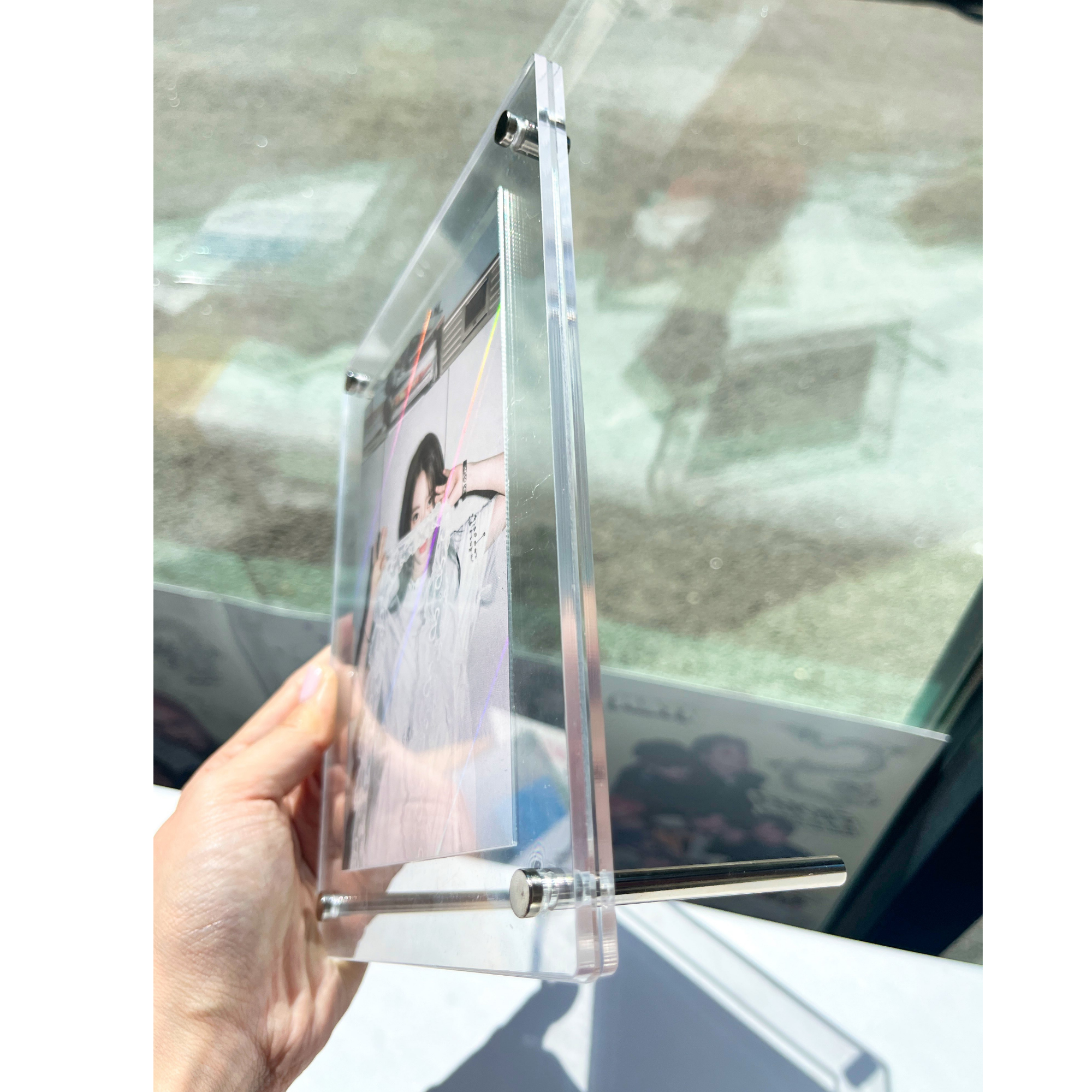 K-KEEP Acrylic Display Frame - [1 Postcard Frame] Slot Size 105x155MM Fit Postcard with 103x153MM or 104x105MM Sleeve