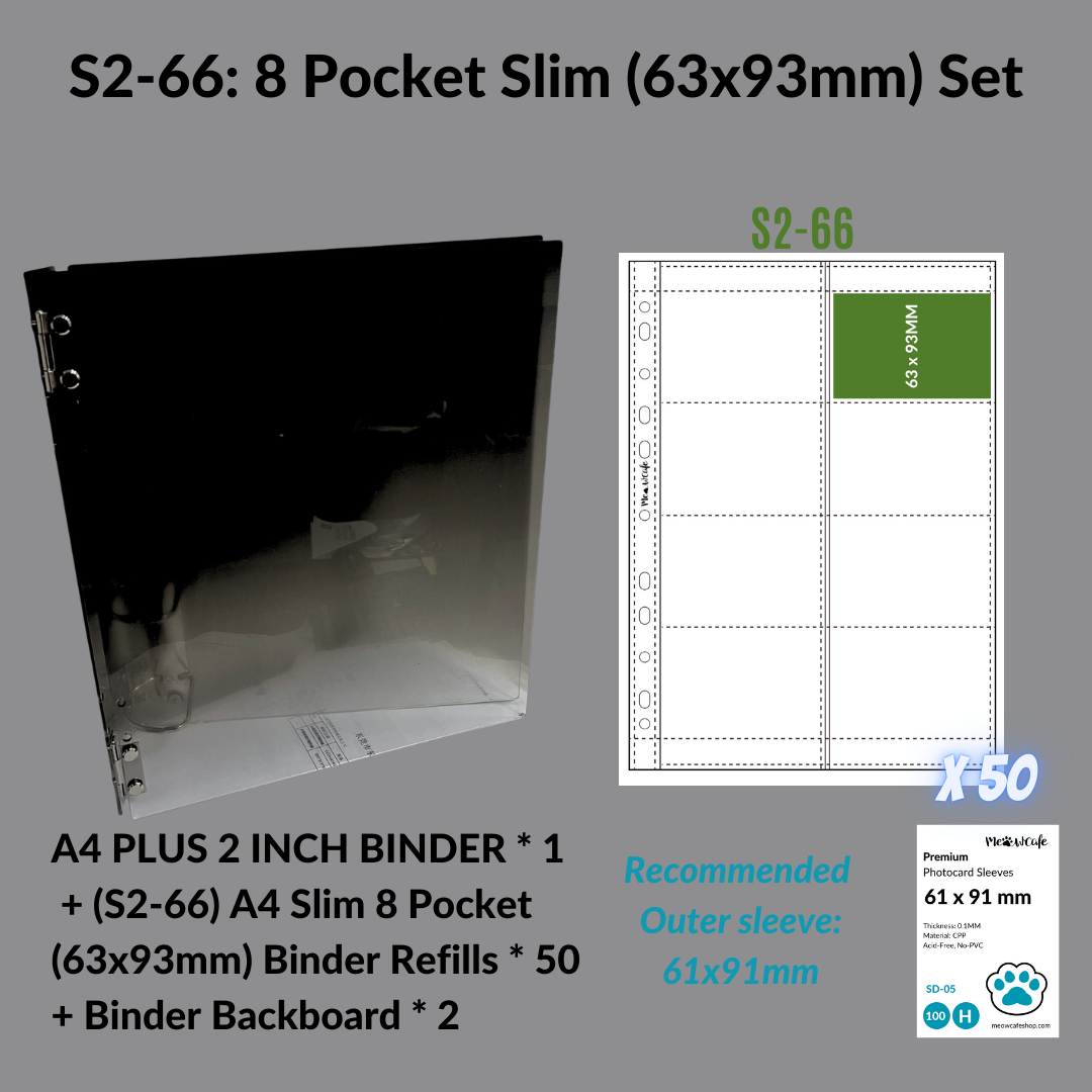 [Holiday Special Release] K-KEEP [A4 Plus] - [2 inch]  - Acrylic Binder Aesthetic Hardcover Binder D-Ring | Large Capacity Kpop Photocard Binder (Self-Assembly Required) - Gradient Black