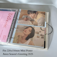 [Top-loading Version] K-KEEP [A4 PLUS] - 2 Pocket Mini Poster Page- 11 Holes Premium Binder Pages, 100 Micron Thick, High Definition (Pack of 10)